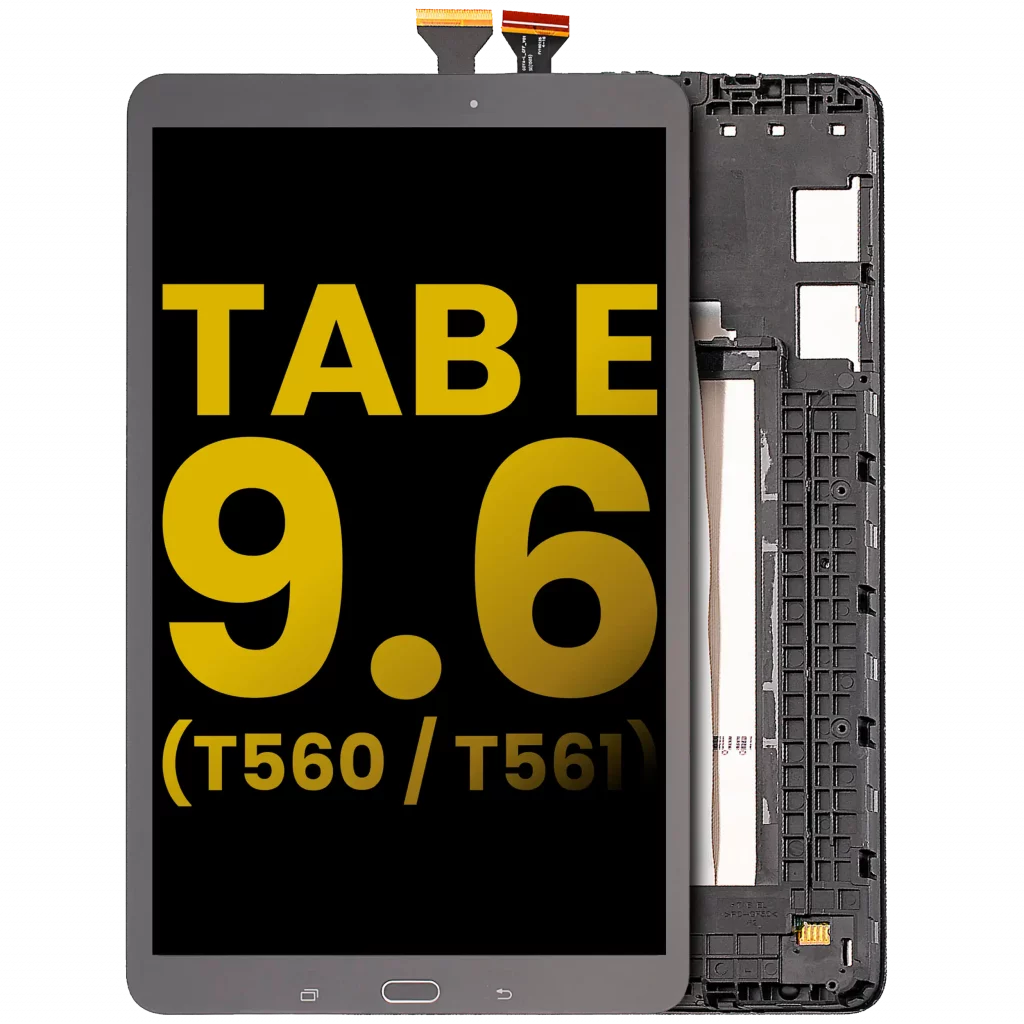 LCD Assembly With Frame For Samsung Galaxy Tab E 9.6" (T560 / T561 / T567) (2015) (Refurbished) (Black)