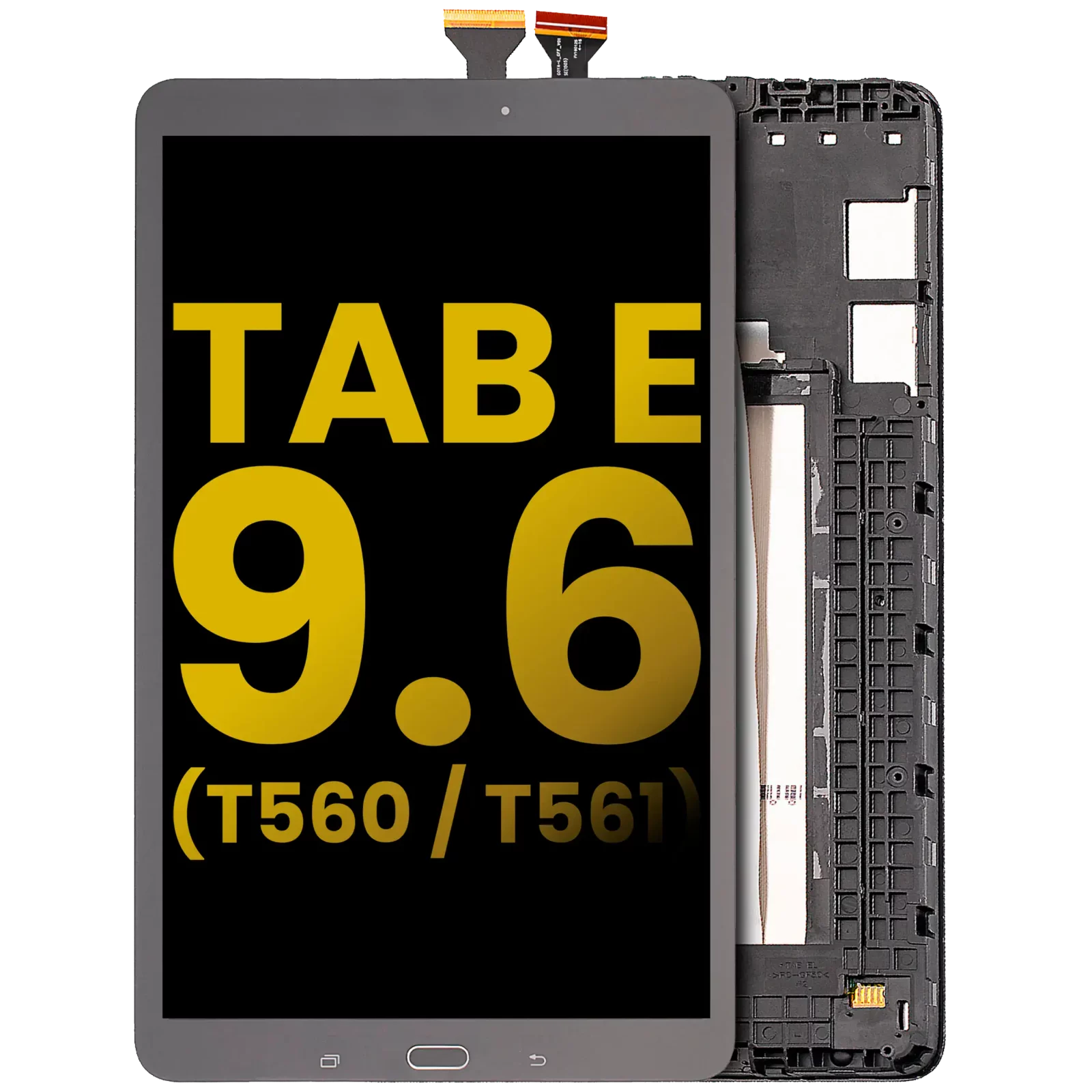 LCD Assembly With Frame For Samsung Galaxy Tab E 9.6" (T560 / T561 / T567) (2015) (Refurbished) (Black)