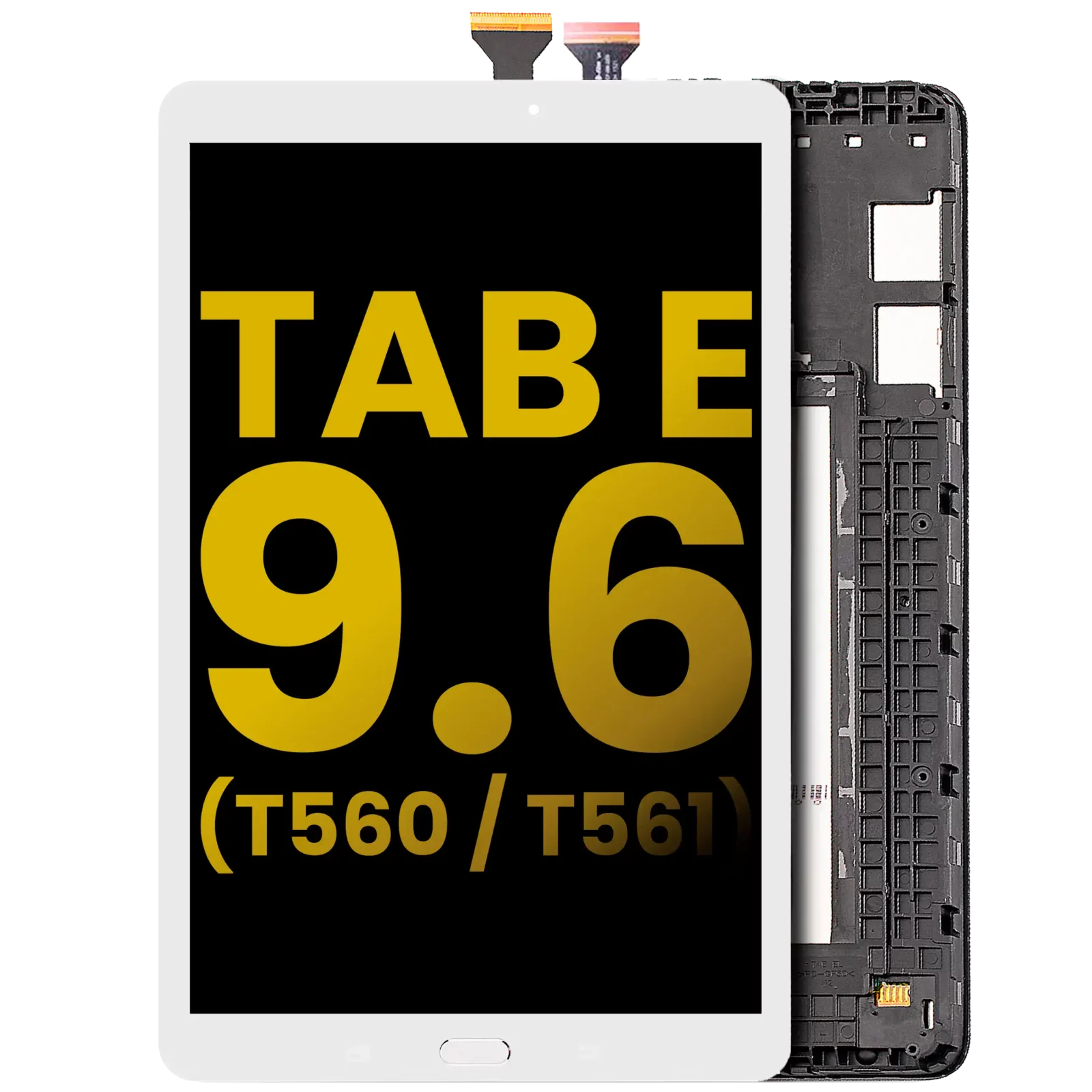 LCD Assembly With Frame For Samsung Galaxy Tab E 9.6" (T560 / T561 / T567) (2015) (Refurbished) (White)