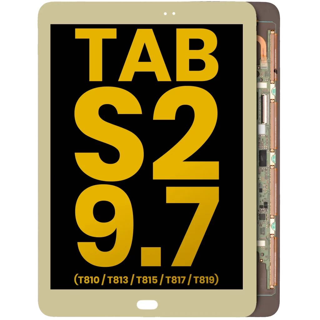 OLED Assembly Without Frame For Samsung Galaxy Tab S2 9.7" (T810 / T813 / T815 / T817 / T819) (2015) (Refurbished) (Gold)