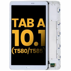 LCD Assembly With Frame For Samsung Tab A (10.1" / 2016) (T580 / T585) (Refurbished) (White)