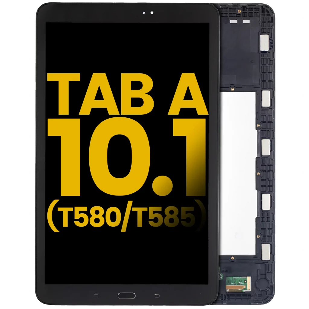 LCD Assembly With Frame For Samsung Tab A (10.1" / 2016) (T580 / T585) (Refurbished) (Black)