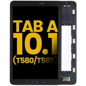 LCD Assembly With Frame For Samsung Tab A (10.1" / 2016) (T580 / T585) (Refurbished) (Black)