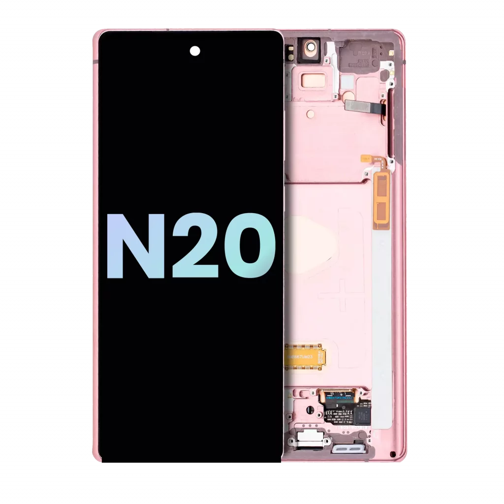 OLED Assembly With Frame For Samsung Galaxy Note 20 5G (Service Pack) (Mystic Bronze)