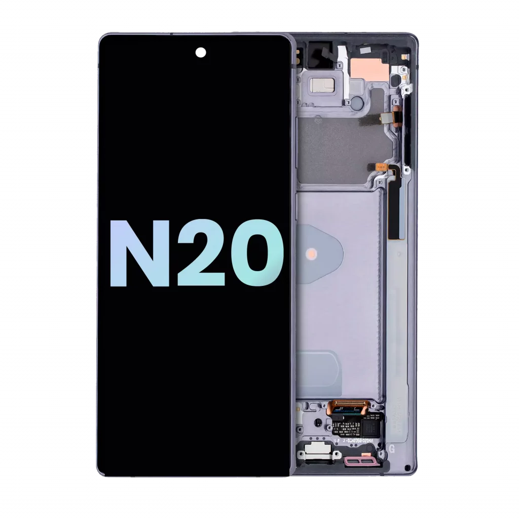 OLED Assembly With Frame For Samsung Galaxy Note 20 5G (Service Pack) (Mystic Gray)