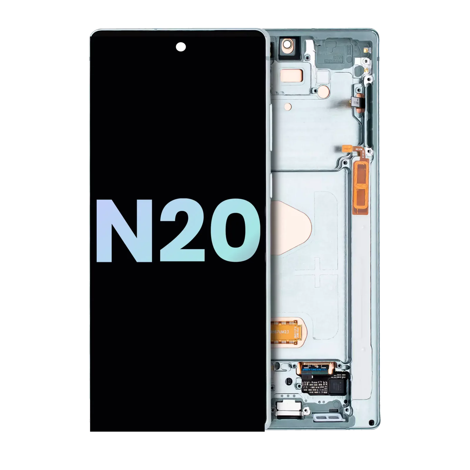 OLED Assembly With Frame For Samsung Galaxy Note 20 5G (Service Pack) (Mystic Green)