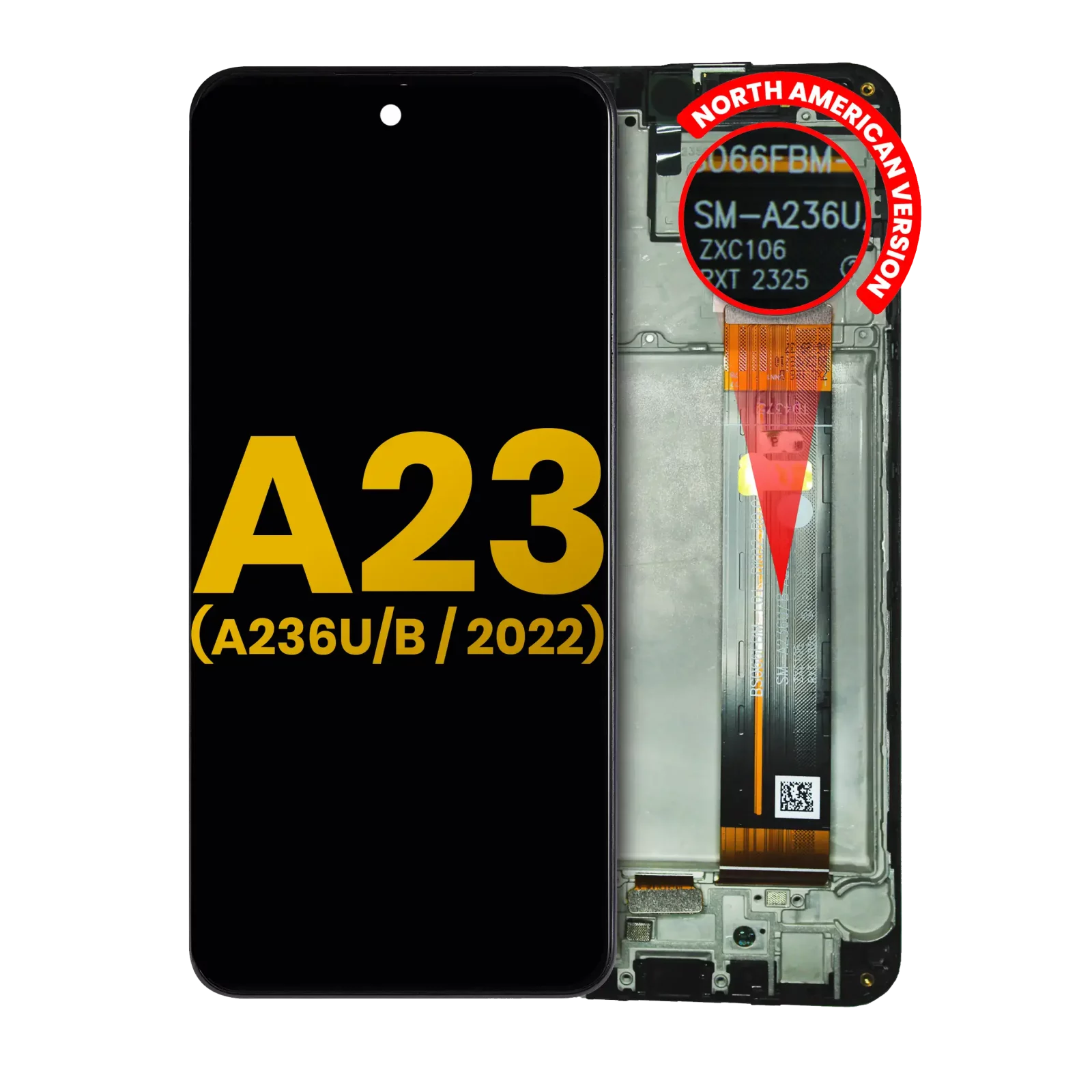 LCD Assembly With Frame For Samsung Galaxy A23 5G (A236U/B / 2022) (North American U/B Version) (Refurbished) (All Colors)