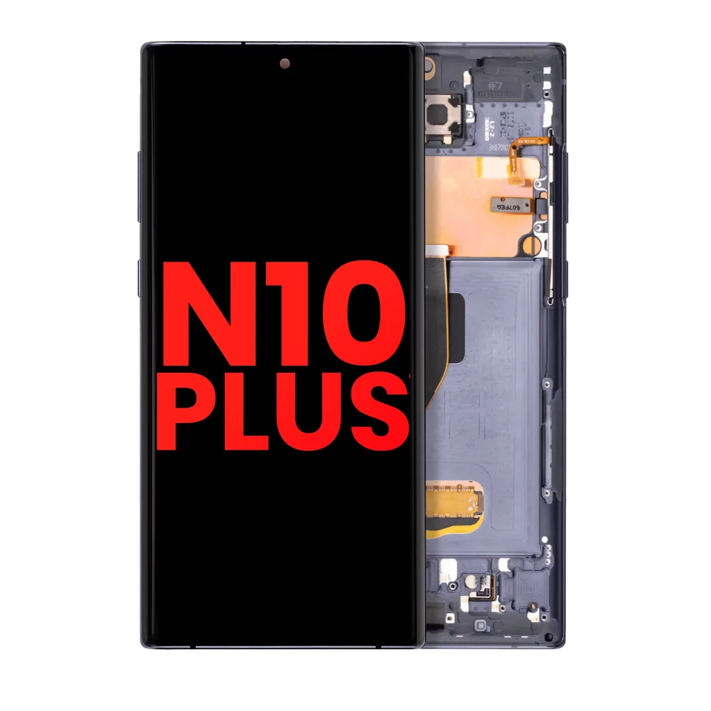OLED Assembly With Frame For Samsung Galaxy Note 10 Plus / 5G (Aftermarket Plus) (Aura Black)