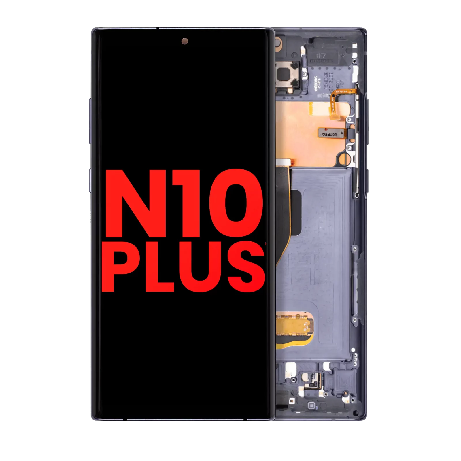 OLED Assembly With Frame For Samsung Galaxy Note 10 Plus / 5G (Aftermarket Plus) (Aura Black)