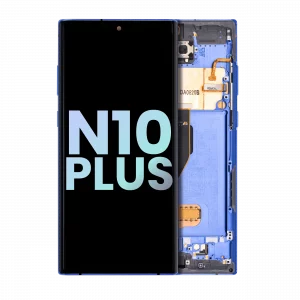 OLED Assembly With Frame For Samsung Galaxy Note 10 Plus / 5G (Service Pack) (Aura Blue)