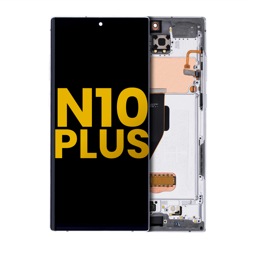 OLED Assembly With Frame For Samsung Galaxy Note 10 Plus / 5G (Refurbished) (Aura White)