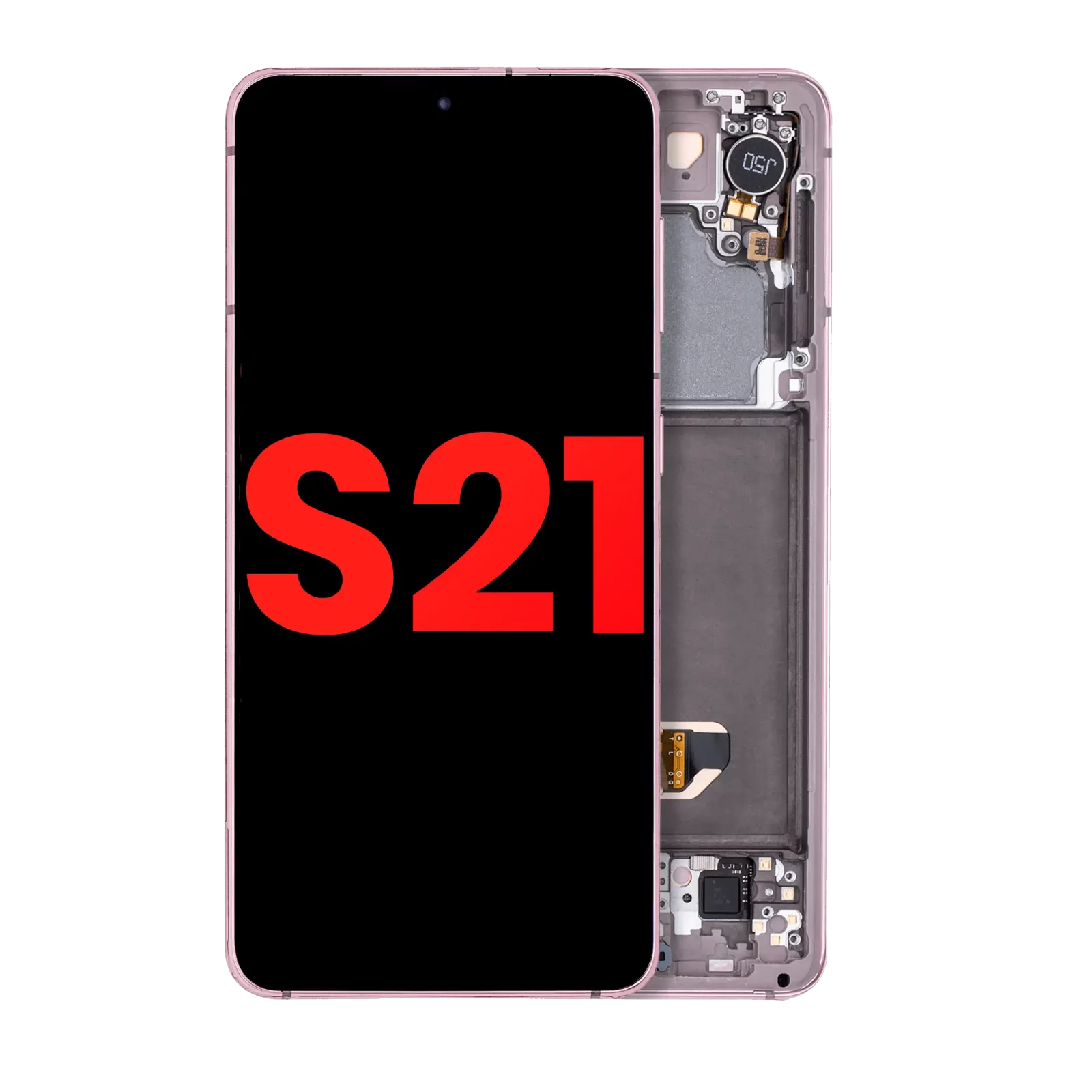 OLED Assembly With Frame For Samsung Galaxy S21 5G (Aftermarket Plus) (Phantom Violet)