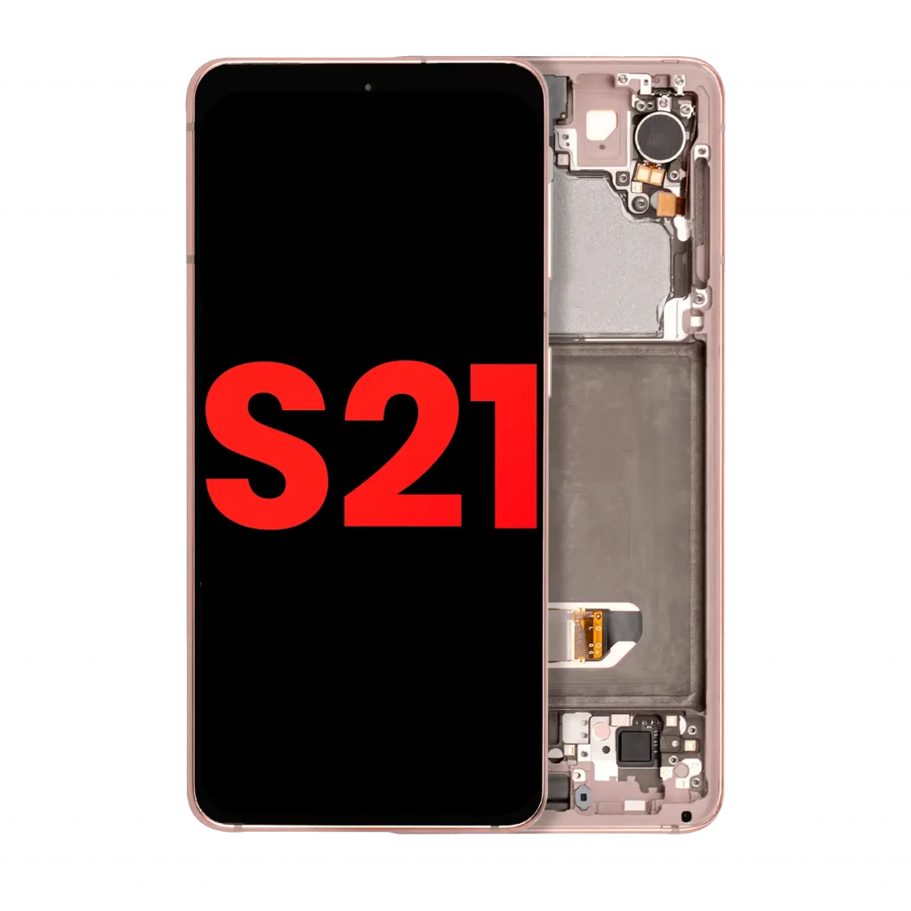 OLED Assembly With Frame For Samsung Galaxy S21 5G (Aftermarket Plus) (Phantom Pink)