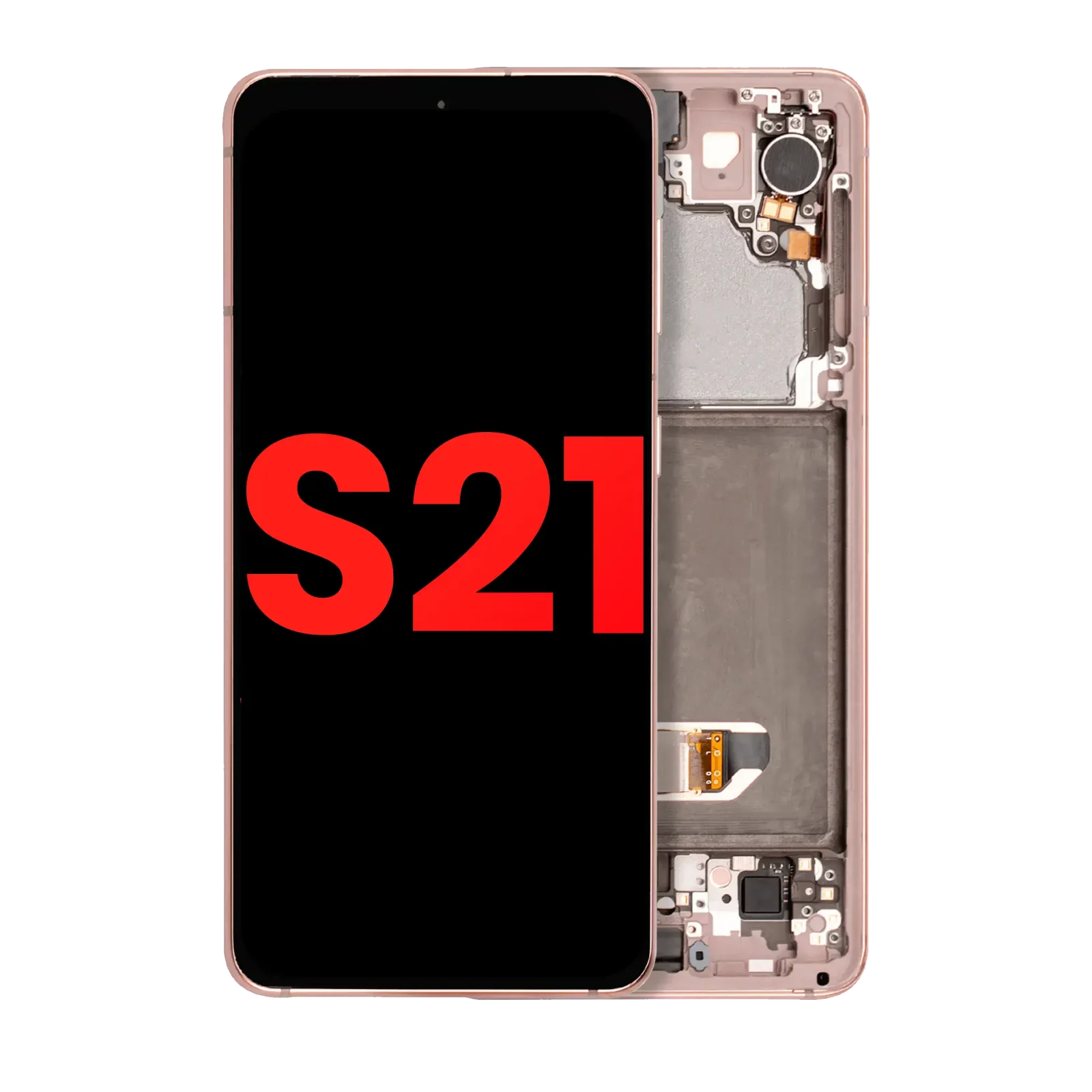 OLED Assembly With Frame For Samsung Galaxy S21 5G (Aftermarket Plus) (Phantom Pink)