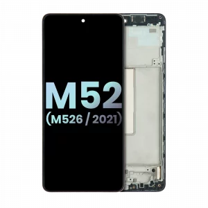 OLED Assembly With Frame For Samsung Galaxy M52 5G (M526 / 2021) (Service Pack) (All Colors)