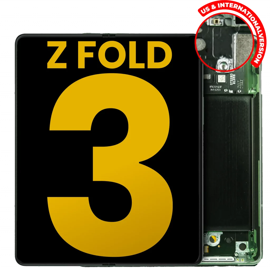 Inner OLED Assembly With Frame For Samsung Galaxy Z Fold 3 5G (US & International) (Refurbished) (Phantom Green)