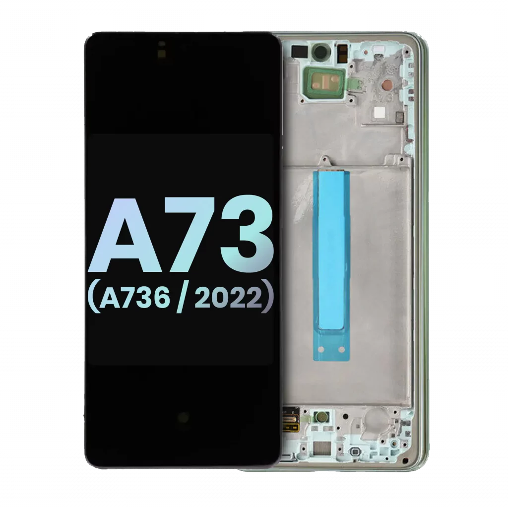 Oled Assembly With Frame For Samsung Galaxy A73 5G (A736 / 2022) (Service Pack) (Mint)