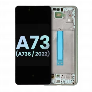Oled Assembly With Frame For Samsung Galaxy A73 5G (A736 / 2022) (Service Pack) (Mint)