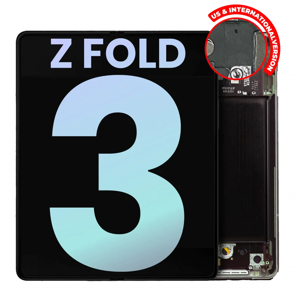 Inner OLED Assembly With Frame For Samsung Galaxy Z Fold 3 5G (US & International) (Service Pack) (Phantom Black)