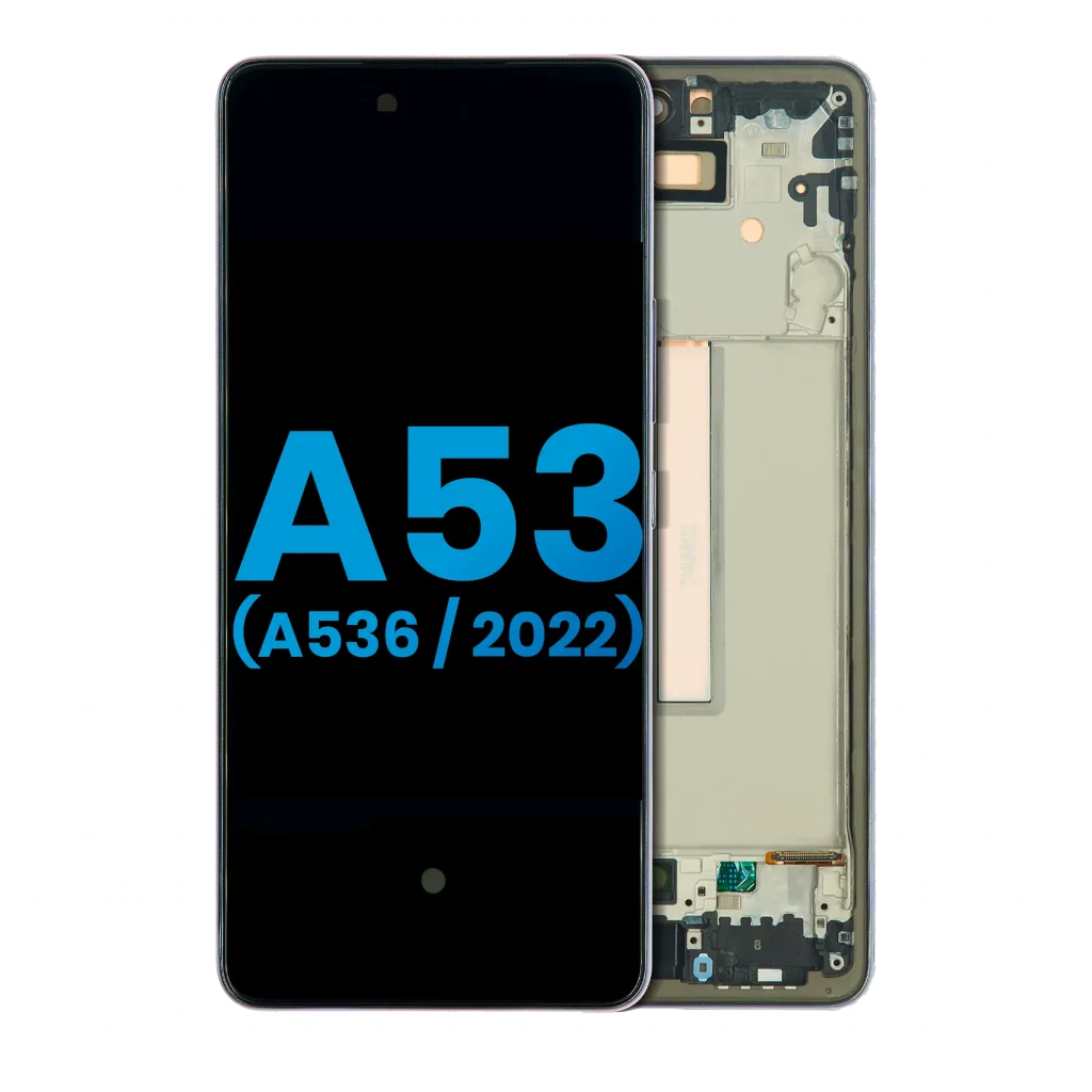 LCD Assembly With Frame For Samsung Galaxy A53 5G (A536 / 2022) (Without Finger Print Sensor) (Aftermarket: Incell) (Black)