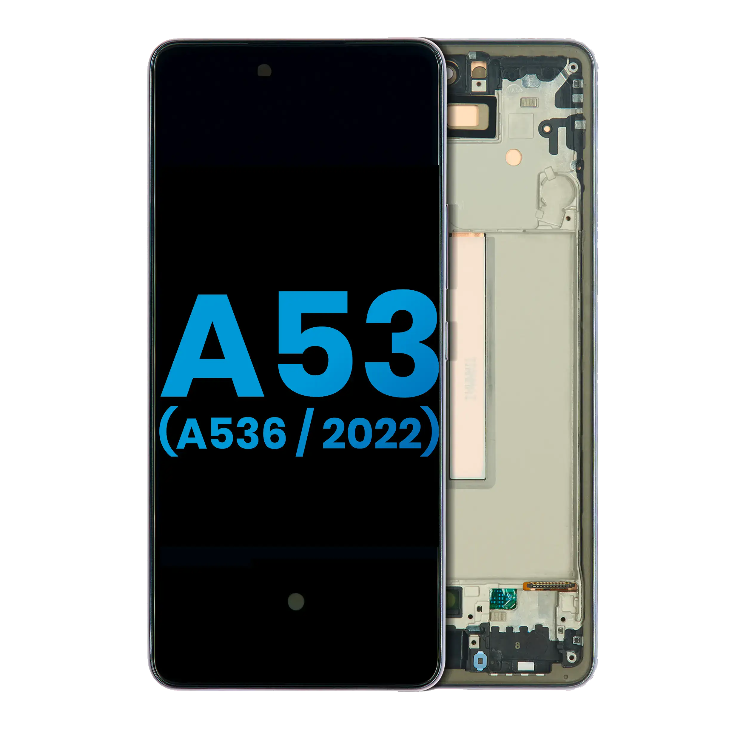 LCD Assembly With Frame For Samsung Galaxy A53 5G (A536 / 2022) (Without Finger Print Sensor) (Aftermarket: Incell) (Black)