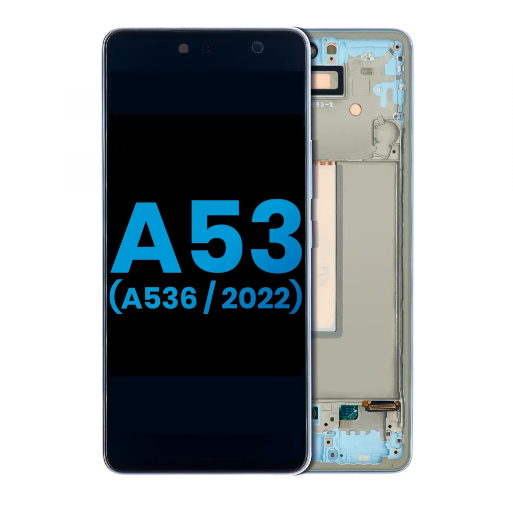 LCD Assembly With Frame For Samsung Galaxy A53 5G (A536 / 2022) (Without Finger Print Sensor) (Aftermarket: Incell) (Blue)