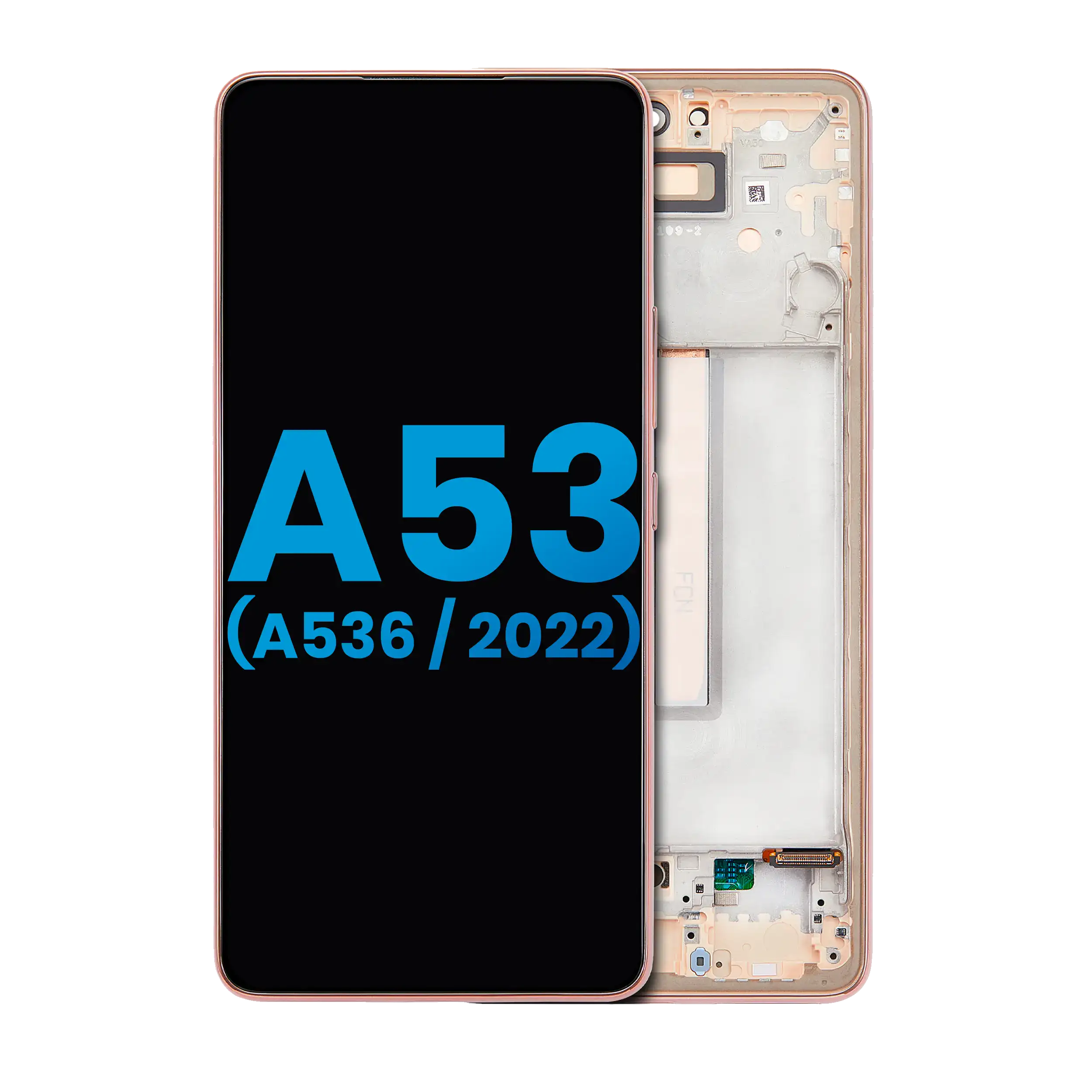 LCD Assembly With Frame For Samsung Galaxy A53 5G (A536 / 2022) (Without Finger Print Sensor) (Aftermarket: Incell) (Peach)