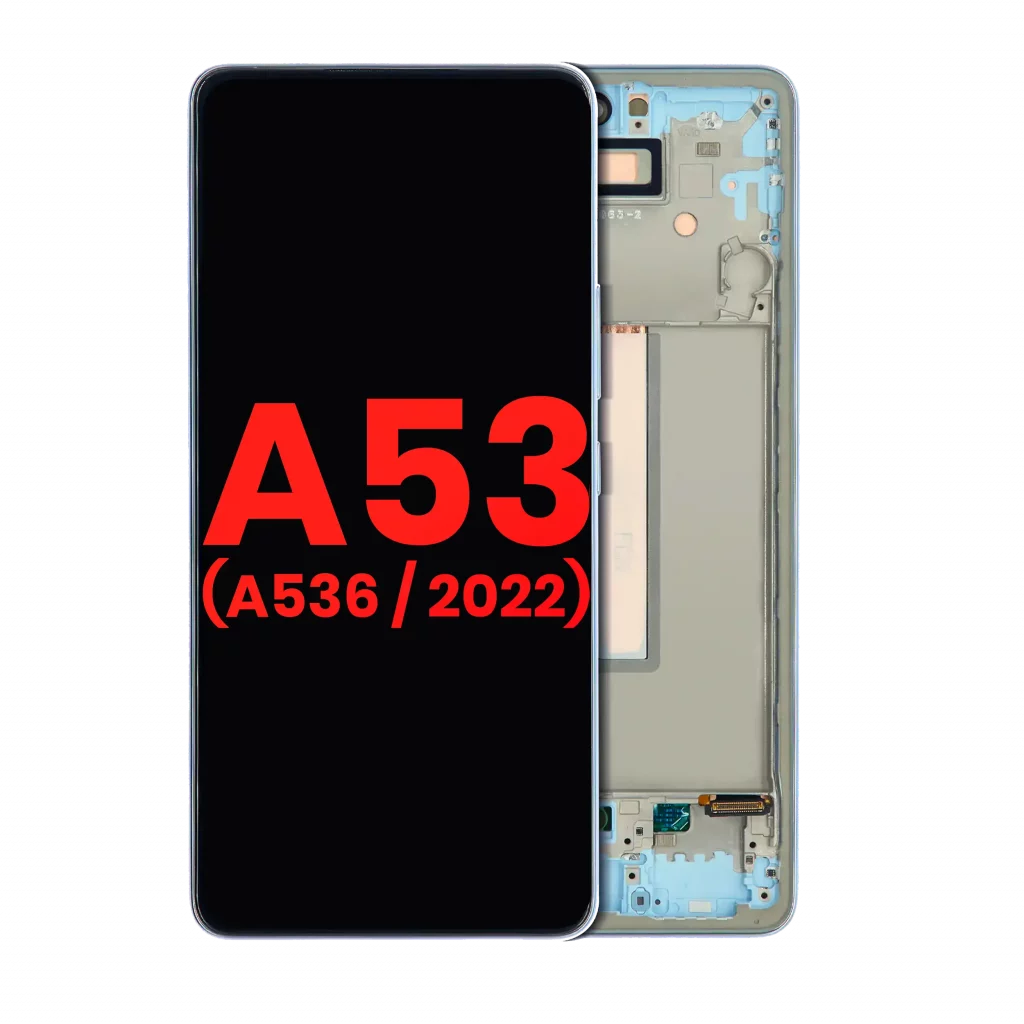 OLED Assembly With Frame For Samsung Galaxy A53 5G (A536 / 2022) (6.46") (Aftermarket Plus) (Blue)