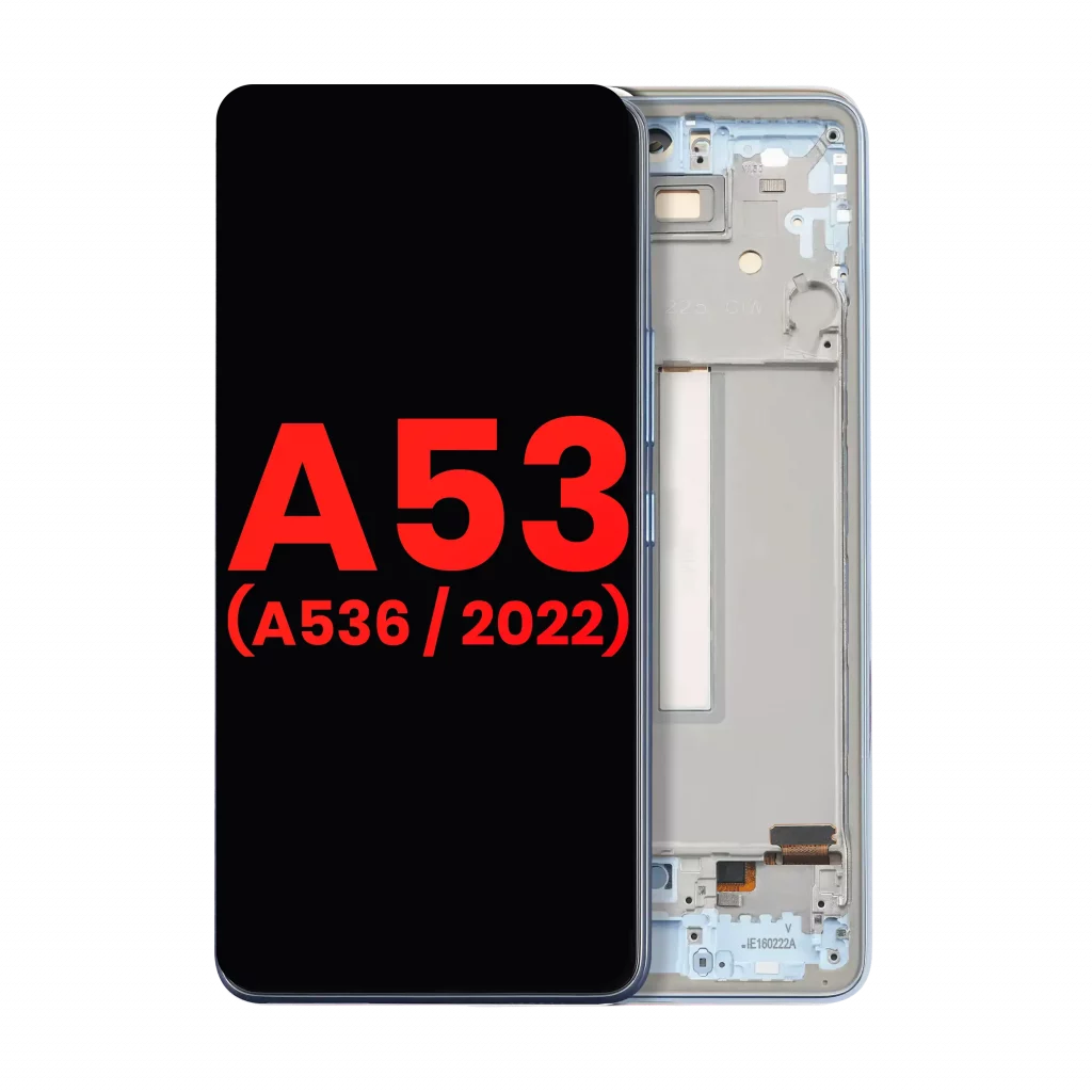 OLED Assembly With Frame For Samsung Galaxy A53 5G ( A536 / 2022) (6.36") (Aftermarket Plus) (Blue)