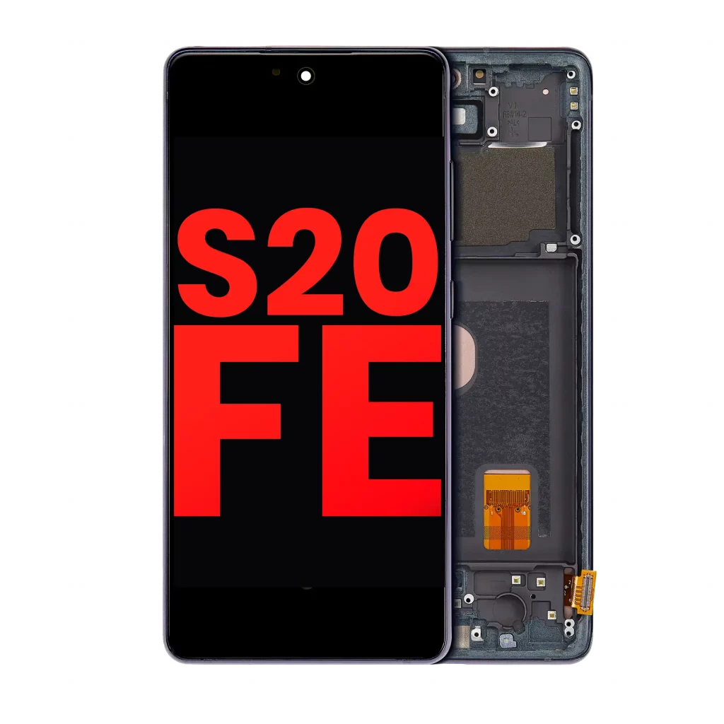 OLED Assembly With Frame For Samsung Galaxy S20 FE 4G / 5G (Aftermarket Plus) (Cloud Navy)