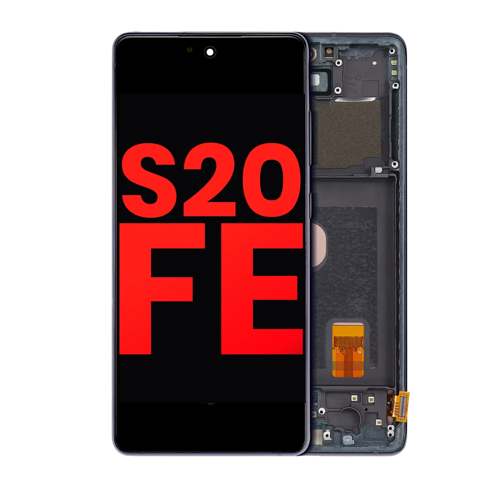 OLED Assembly With Frame For Samsung Galaxy S20 FE 4G / 5G (Aftermarket Plus) (Cloud Navy)