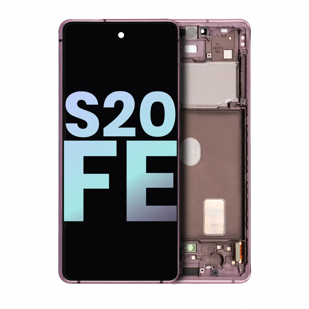 OLED Assembly With Frame For Samsung Galaxy S20 FE 4G / 5G (Service Pack) (Cloud Lavender)