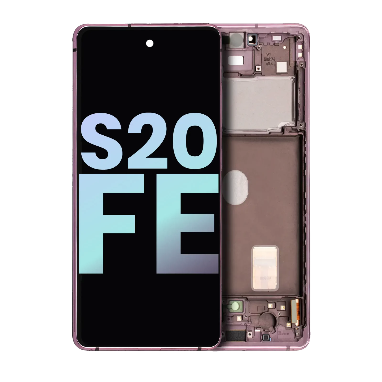 OLED Assembly With Frame For Samsung Galaxy S20 FE 4G / 5G (Service Pack) (Cloud Lavender)