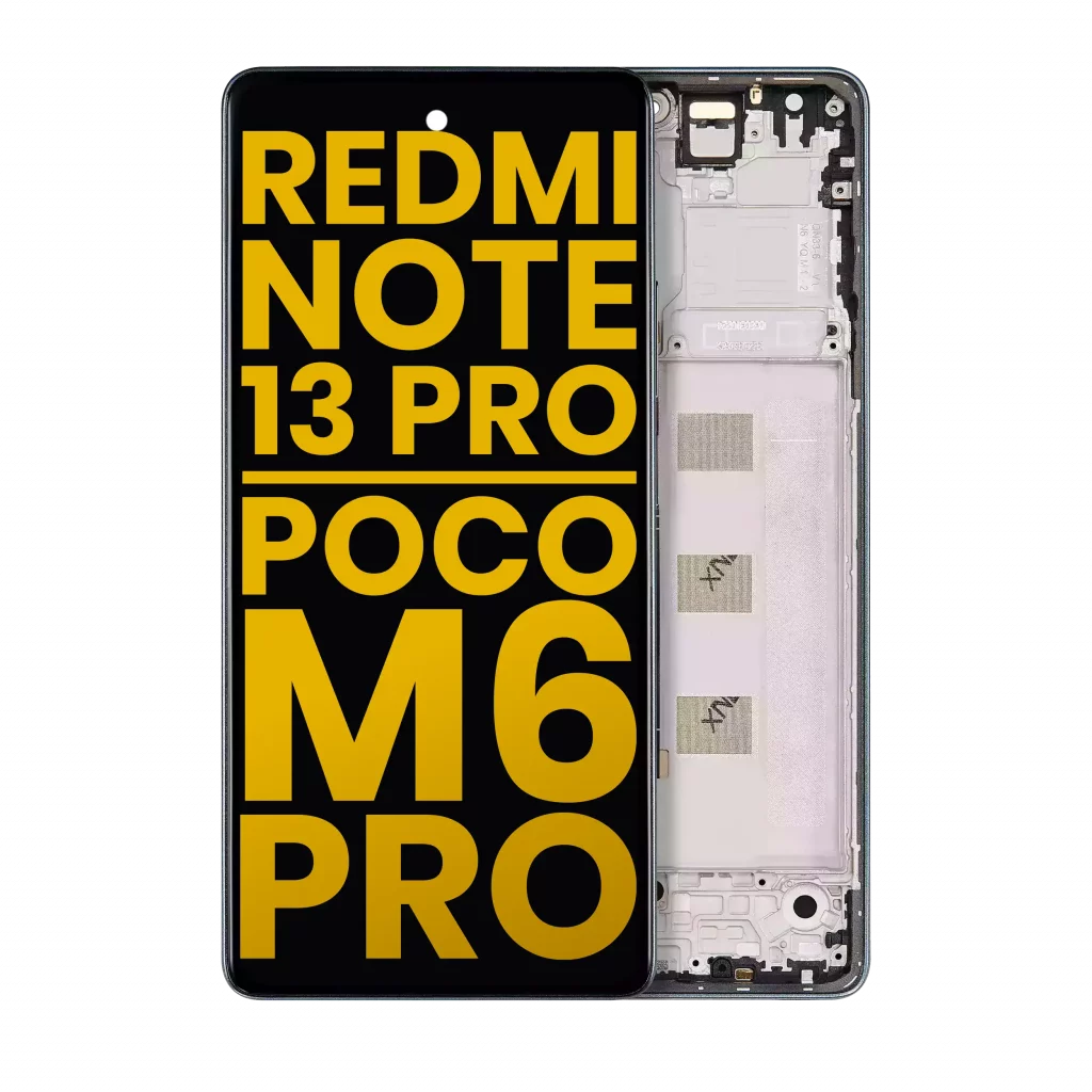 OLED Assembly With Frame For Xiaomi Redmi Note 13 Pro 4G / Xiaomi Poco M6 Pro 4G (Refurbished) (Forest Green)