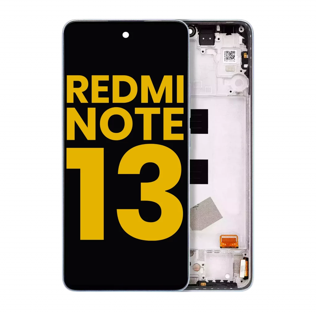 OLED Assembly With Frame For Xiaomi Redmi Note 13 4G (Refurbished) (Ice Blue)