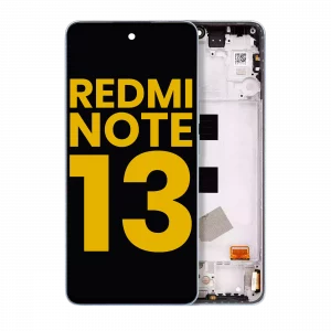 OLED Assembly With Frame For Xiaomi Redmi Note 13 4G (Refurbished) (Ice Blue)