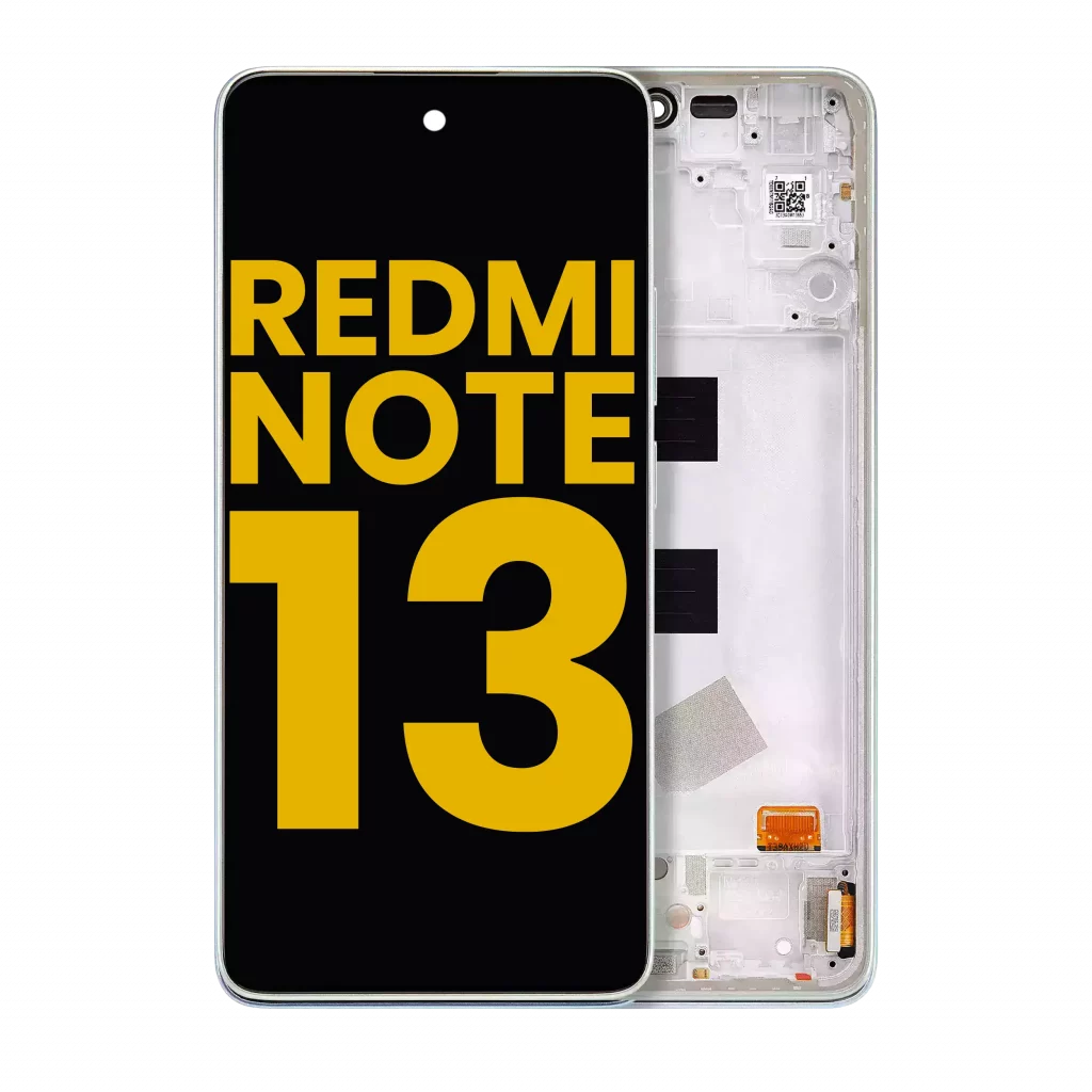 OLED Assembly With Frame For Xiaomi Redmi Note 13 4G (Refurbished) (Mint Green)
