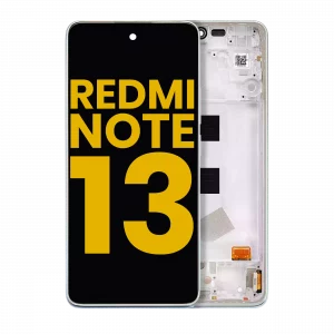 OLED Assembly With Frame For Xiaomi Redmi Note 13 4G (Refurbished) (Mint Green)