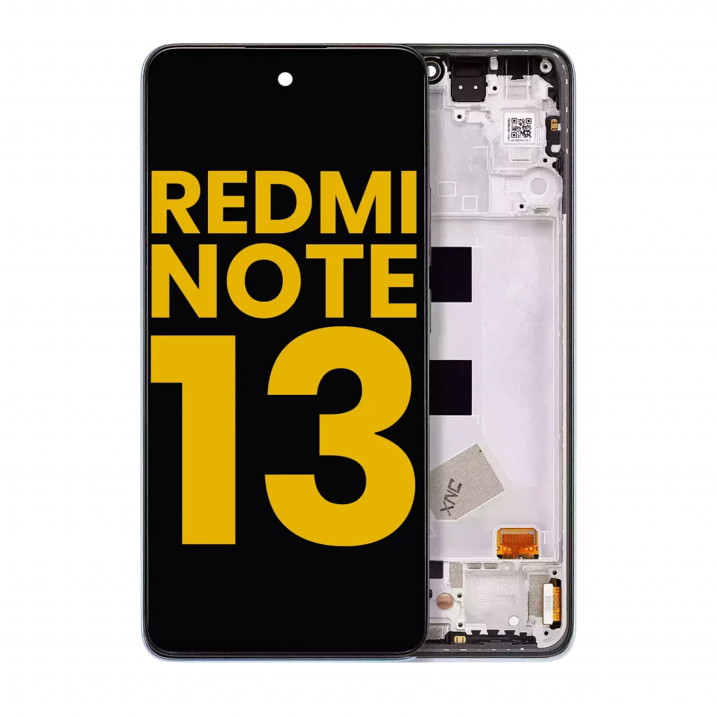 OLED Assembly With Frame For Xiaomi Redmi Note 13 4G (Refurbished) (Midnight Black)