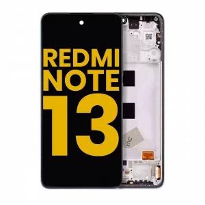OLED Assembly With Frame For Xiaomi Redmi Note 13 4G (Refurbished) (Midnight Black)