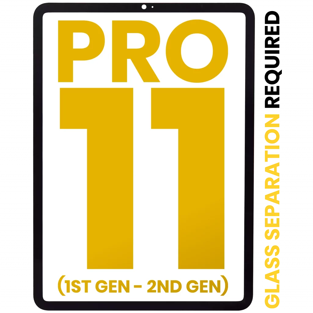Front Glass Only For iPad Pro 11" 1st Gen (2018) / iPad Pro 11" 2nd Gen (2020) (All Colors) (Glass Separation Required)