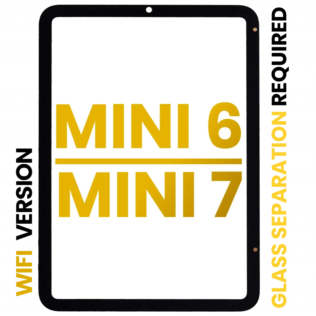 Digitizer For iPad Mini 6 (2021) / Mini 7 (2024) (WiFi Only) (OCA Pre-Installed & Glass Separation Required) (Premium) (All Colors)