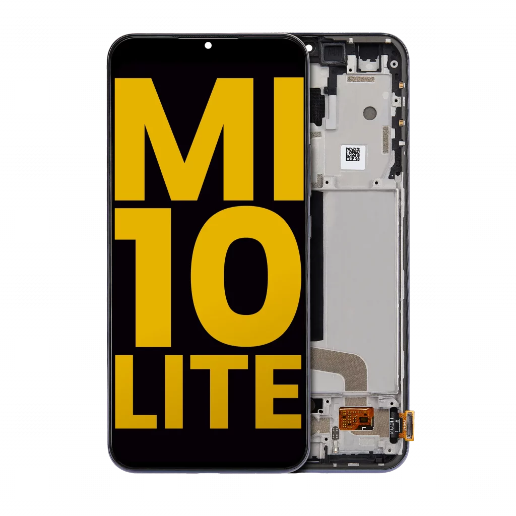 OLED Assembly With Frame For Xiaomi Mi 10 Lite 5G (Refurbished) (Cosmic Gray)