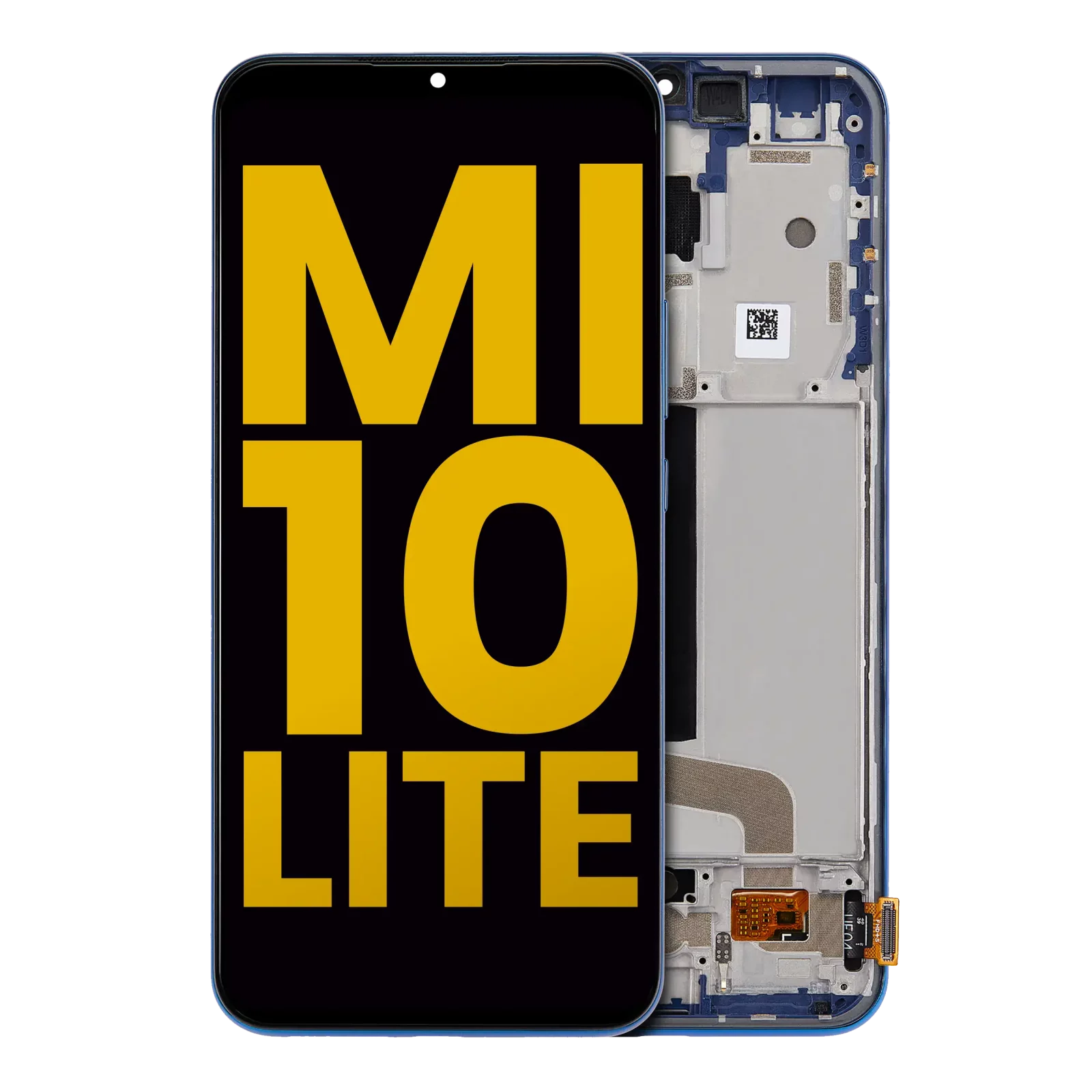 OLED Assembly With Frame For Xiaomi Mi 10 Lite 5G (Refurbished) (Aurora Blue)