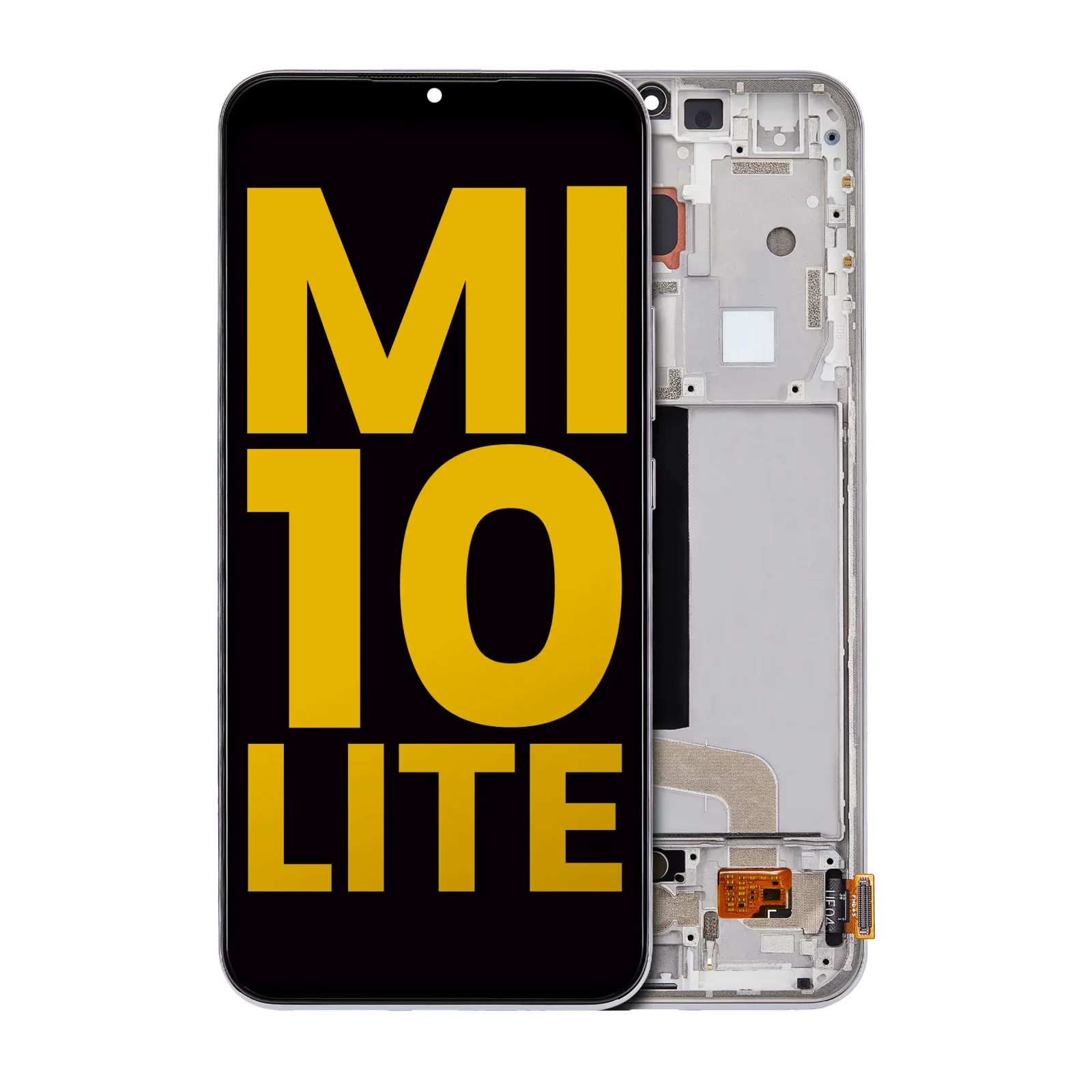 OLED Assembly With Frame For Xiaomi Mi 10 Lite 5G (Refurbished) (Dream White)
