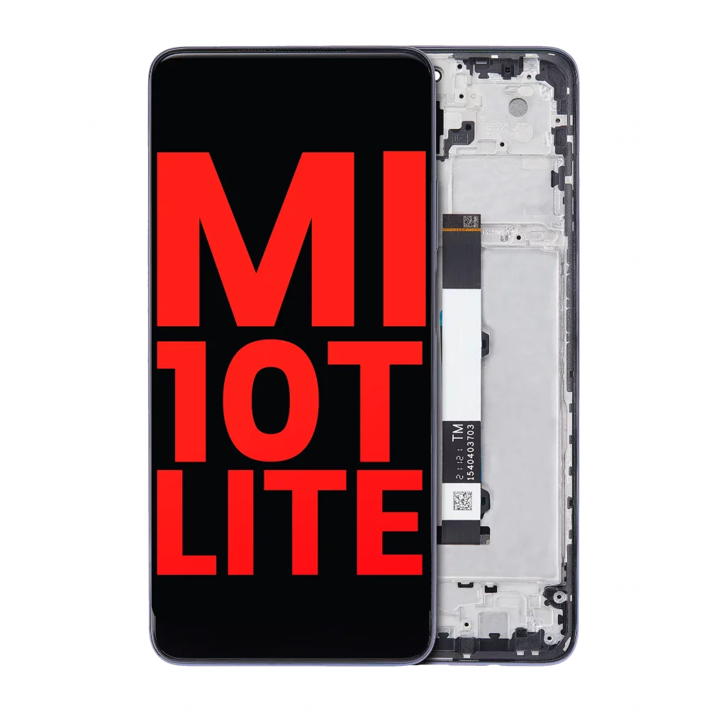 OLED Assembly With Frame For Xiaomi Mi 10 Lite 5G (Aftermarket Plus) (Cosmic Gray)
