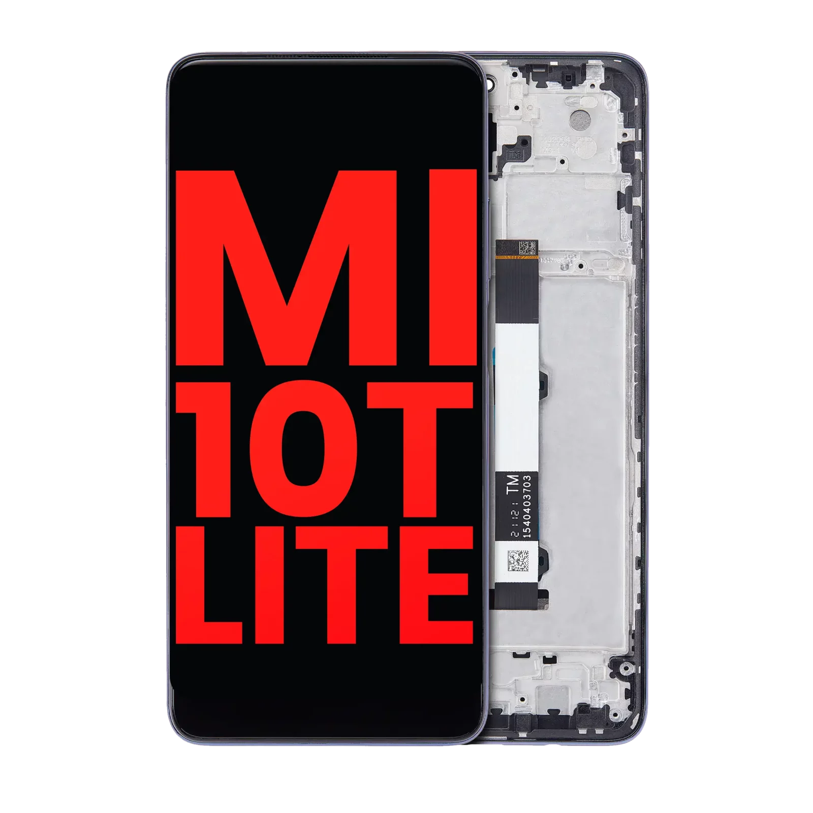 OLED Assembly With Frame For Xiaomi Mi 10 Lite 5G (Aftermarket Plus) (Cosmic Gray)