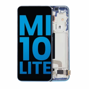 LCD Assembly With Frame For Xiaomi Mi 10 Lite 5G (Aftermarket: Incell) (Aurora Blue)