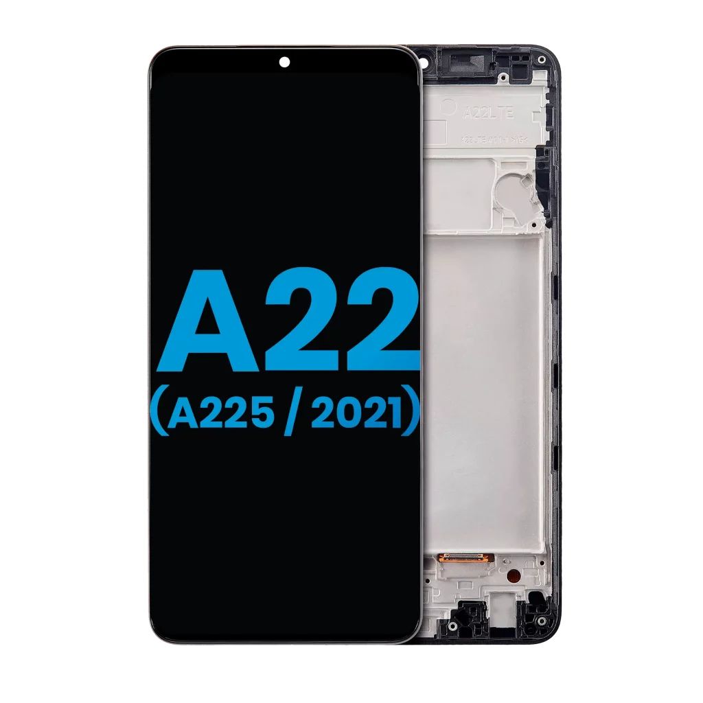 LCD Assembly With Frame (Without Finger Print Sensor) For Samsung Galaxy A22 4G (A225 / 2021) (Aftermarket: Incell) (All Colors)
