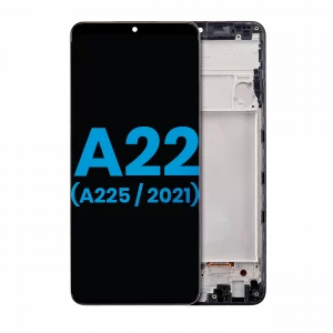 LCD Assembly With Frame (Without Finger Print Sensor) For Samsung Galaxy A22 4G (A225 / 2021) (Aftermarket: Incell) (All Colors)